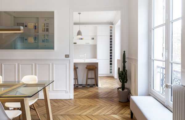 Rénovation intérieure d’un appartement haussmannien de 100m2 par un architecte d'intérieur à Bruxelles